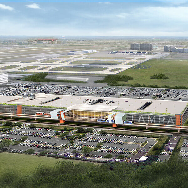 Rendering of the new Tampa International airport.
